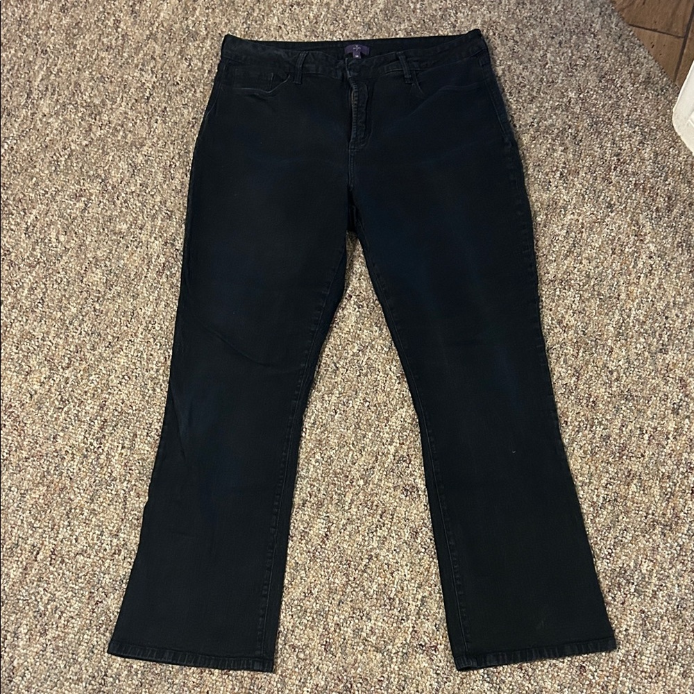NYDJ Women's Straight Leg Jeans - Black